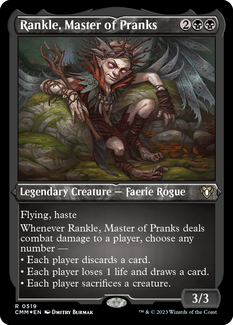 Rankle, Master of Pranks (Foil Etched) [Commander Masters] | GnG Games