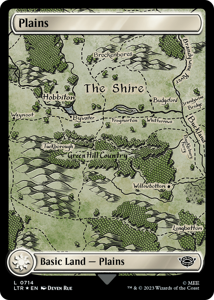 Plains (0714) (Surge Foil) [The Lord of the Rings: Tales of Middle-Earth] | GnG Games