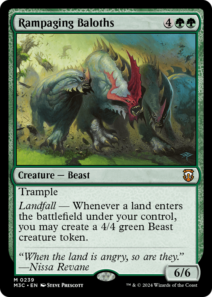 Rampaging Baloths (Ripple Foil) [Modern Horizons 3 Commander] | GnG Games