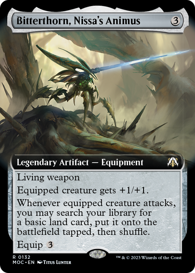 Bitterthorn, Nissa's Animus (Extended Art) [March of the Machine Commander] | GnG Games