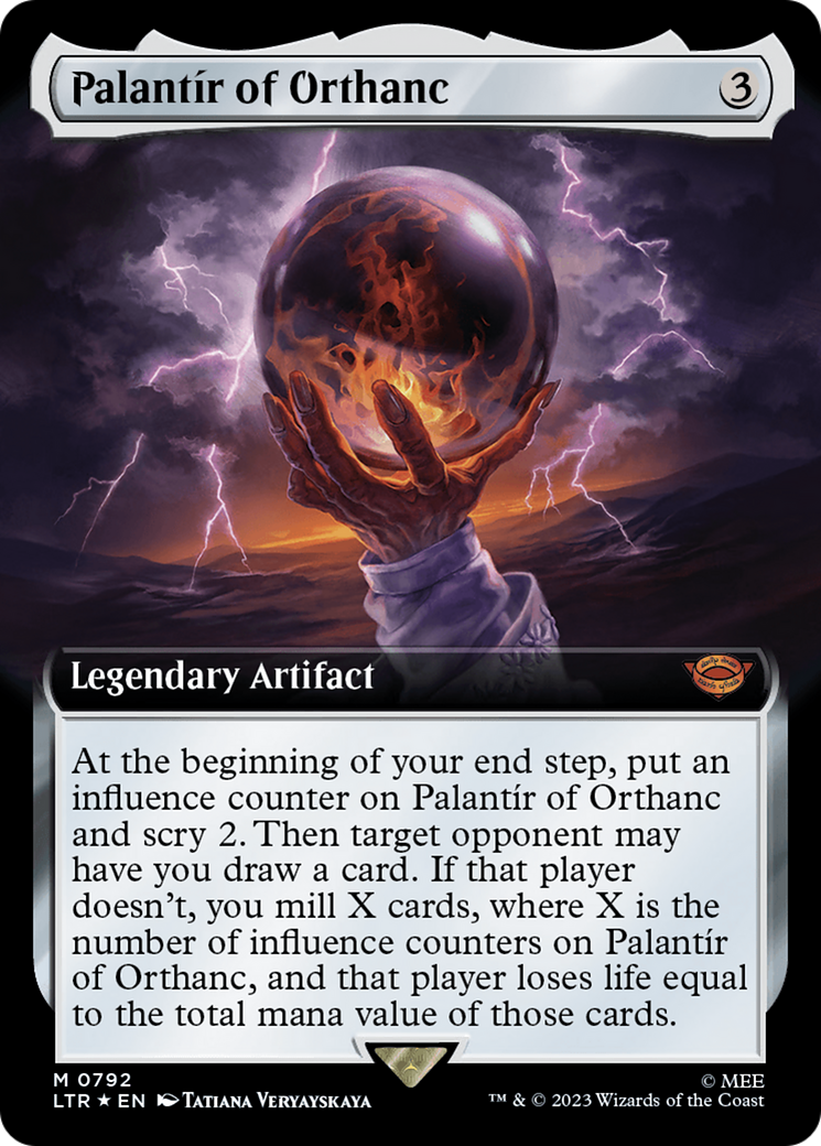 Palantir of Orthanc (Extended Art) (Surge Foil) [The Lord of the Rings: Tales of Middle-Earth] | GnG Games