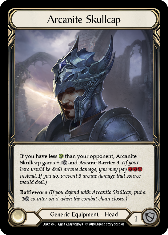 Arcanite Skullcap [ARC150-L] (Arcane Rising)  1st Edition Cold Foil | GnG Games