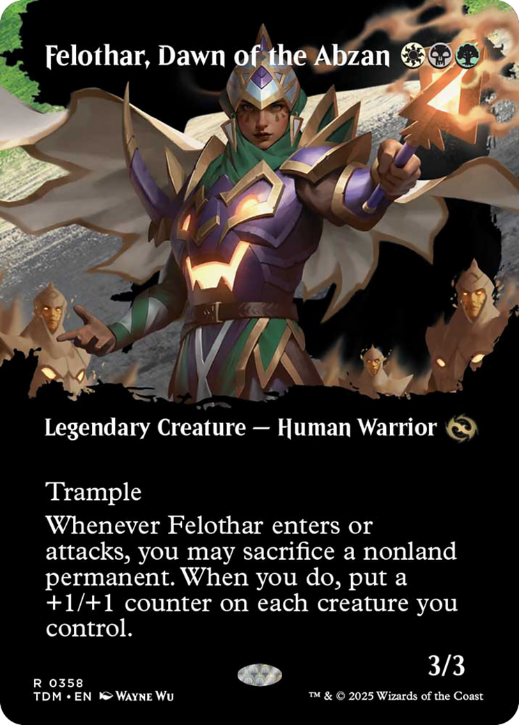 Felothar, Dawn of the Abzan (Borderless) [Tarkir: Dragonstorm] | GnG Games