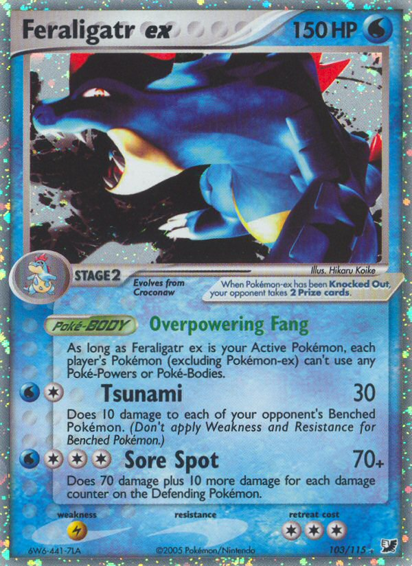 Feraligatr ex (103/115) [EX: Unseen Forces] | GnG Games