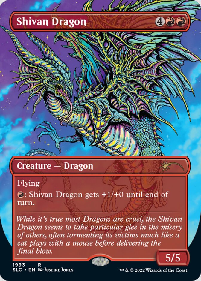Shivan Dragon (Borderless) [Secret Lair Countdown Kit] | GnG Games