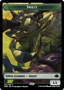 Insect // Squirrel Double-Sided Token [Dominaria Remastered Tokens] | GnG Games