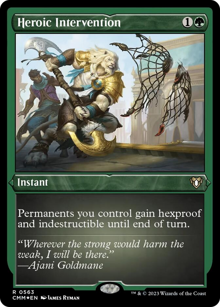 Heroic Intervention (Foil Etched) [Commander Masters] | GnG Games