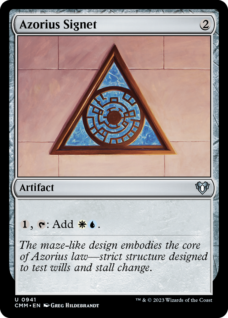 Azorius Signet [Commander Masters] | GnG Games