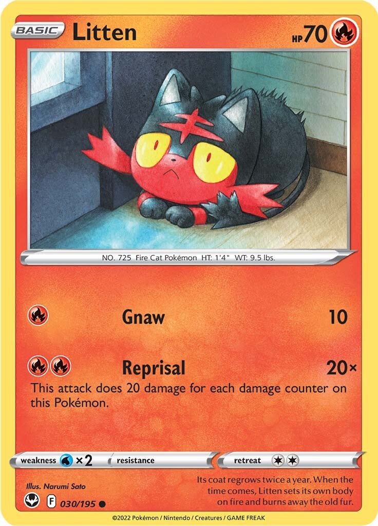 Litten (030/195) [Sword & Shield: Silver Tempest] | GnG Games