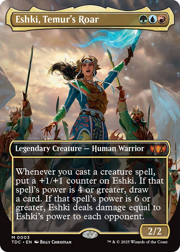 Eshki, Temur's Roar (Borderless) [Tarkir: Dragonstorm Commander] | GnG Games