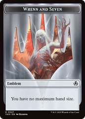 Treefolk // Emblem - Wrenn and Seven Double-Sided Token [Innistrad Remastered Tokens] | GnG Games
