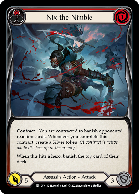 Nix the Nimble (Red) [DYN139] (Dynasty)  Rainbow Foil | GnG Games