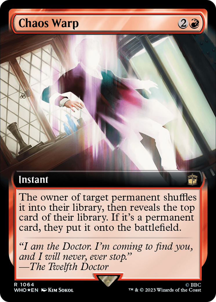 Chaos Warp (Extended Art) (Surge Foil) [Doctor Who] | GnG Games