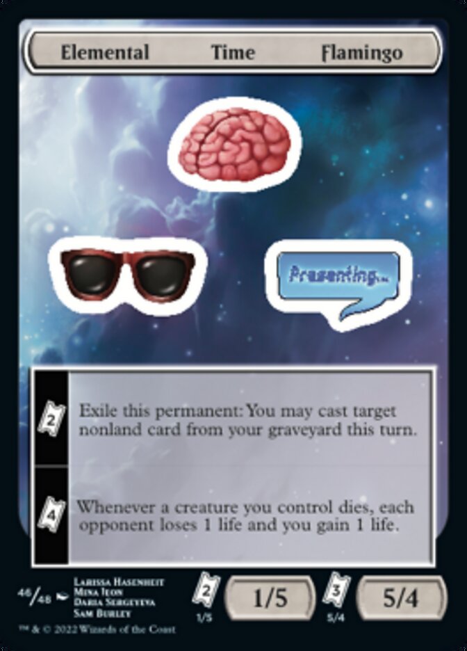 Elemental Time Flamingo [Unfinity Stickers] | GnG Games