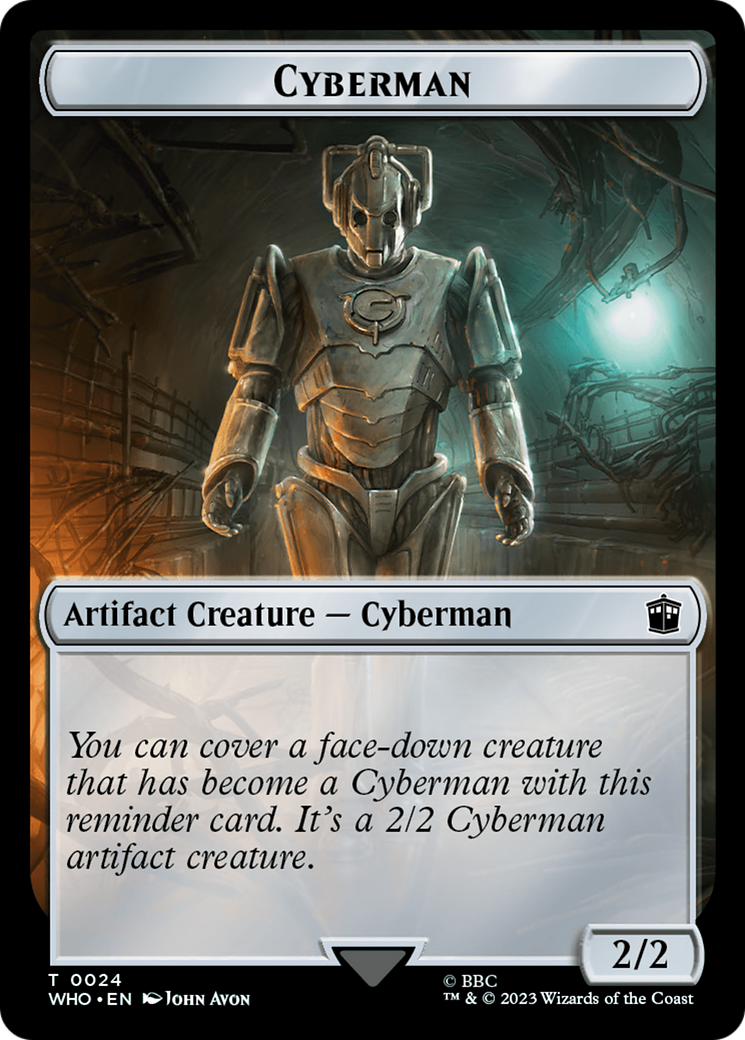 Dalek // Cyberman Double-Sided Token [Doctor Who Tokens] | GnG Games