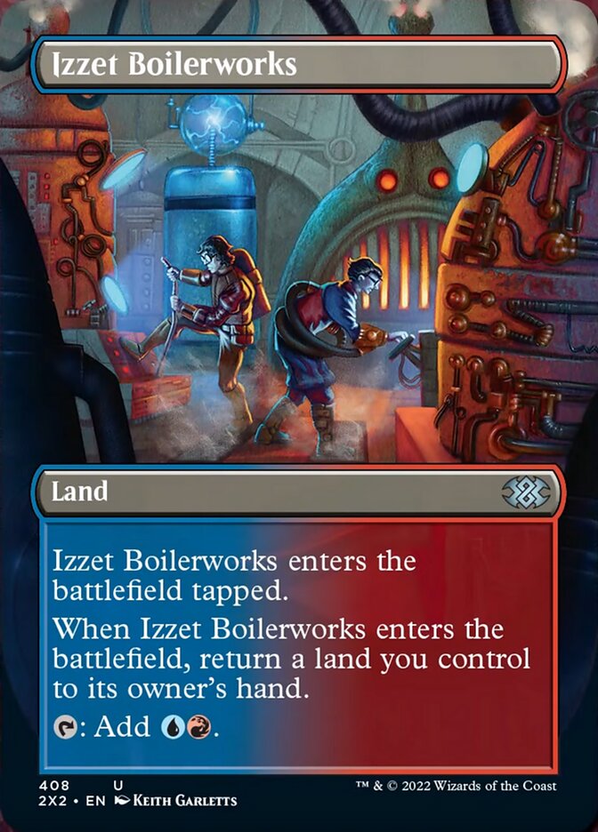 Izzet Boilerworks (Borderless Alternate Art) [Double Masters 2022] | GnG Games