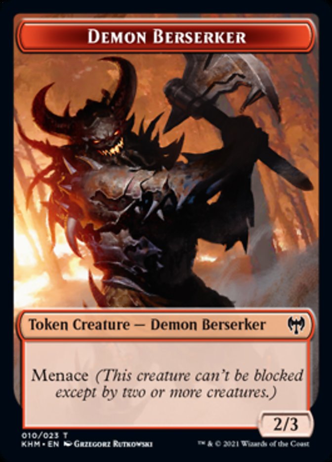 Demon Berserker Token [Kaldheim Tokens] | GnG Games