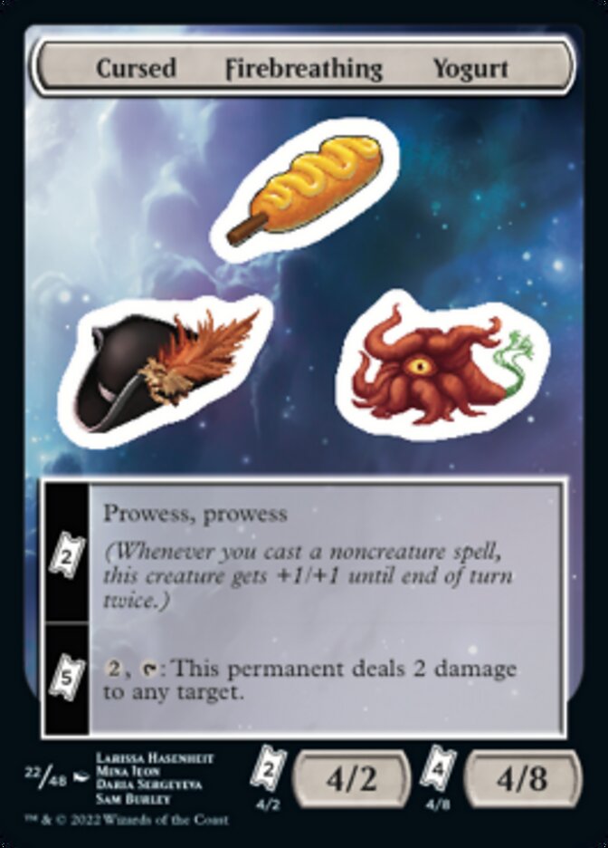 Cursed Firebreathing Yogurt [Unfinity Stickers] | GnG Games