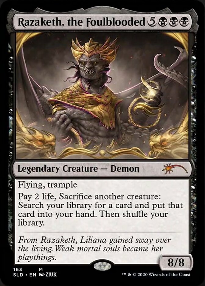 Razaketh, the Foulblooded (Foil Etched) [Secret Lair Drop Series] | GnG Games
