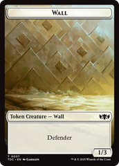 Wall // Spider Double-Sided Token [Tarkir: Dragonstorm Commander Tokens] | GnG Games