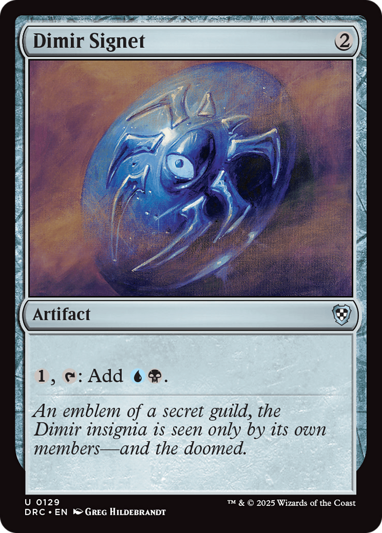 Dimir Signet [Aetherdrift Commander] | GnG Games