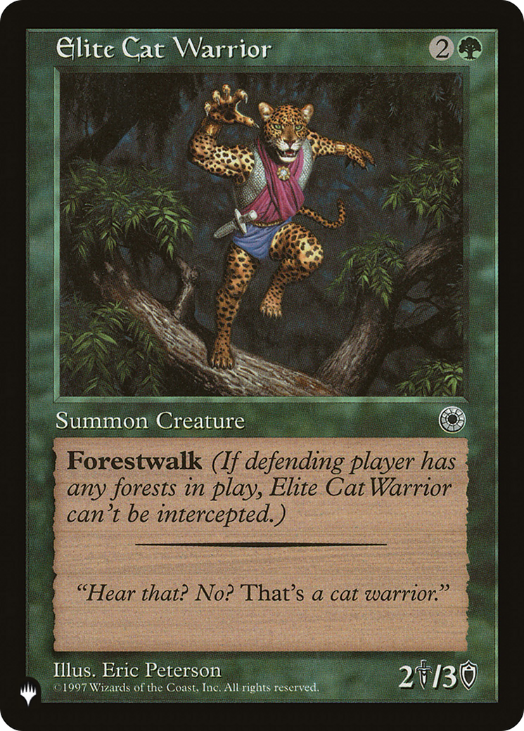 Elite Cat Warrior (Flavor Text) [The List] | GnG Games