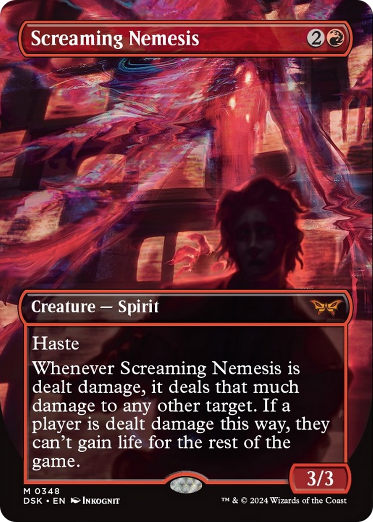 Screaming Nemesis (Borderless) [Duskmourn: House of Horror] | GnG Games