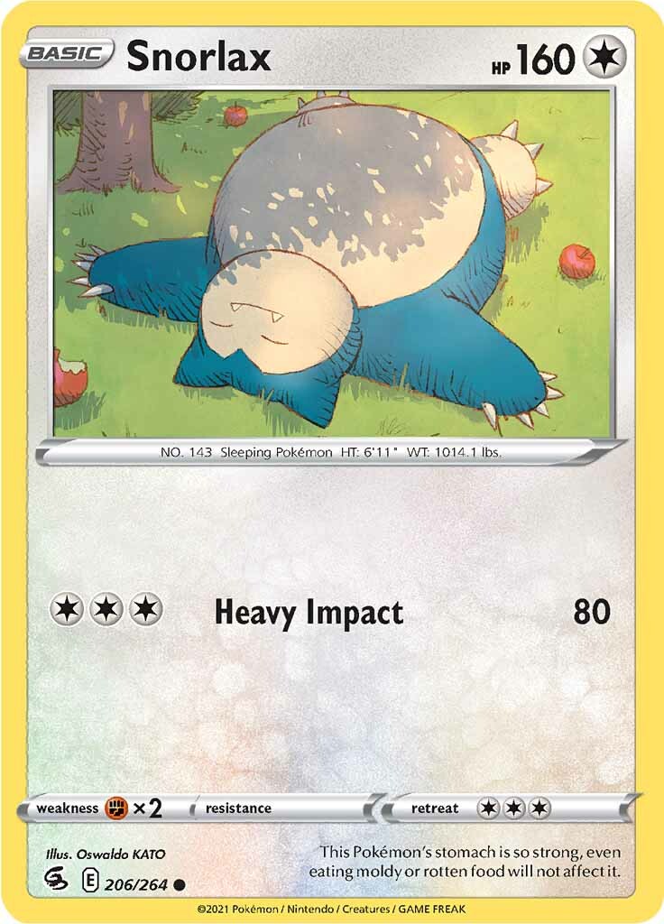 Snorlax (206/264) [Sword & Shield: Fusion Strike] | GnG Games