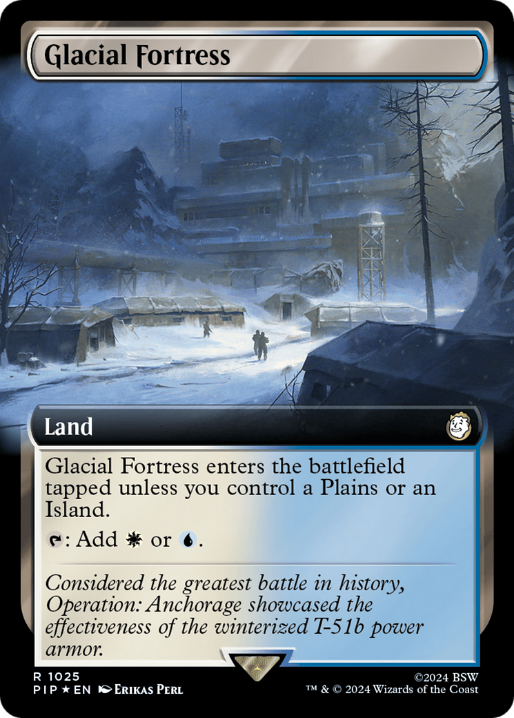 Glacial Fortress (Extended Art) (Surge Foil) [Fallout] | GnG Games