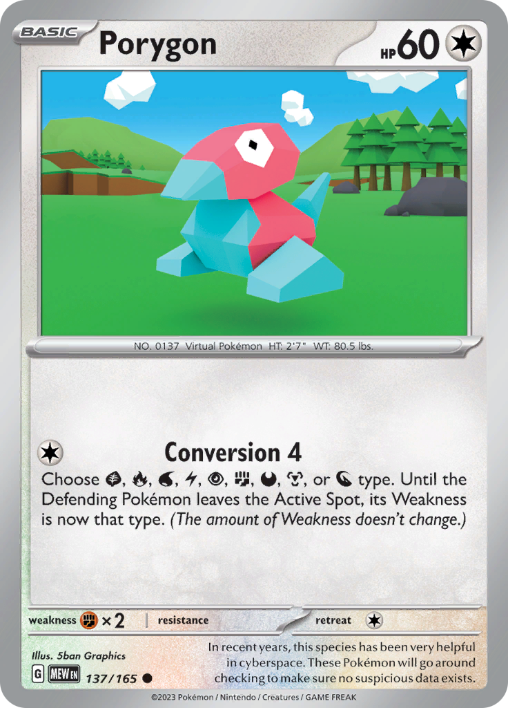 Porygon (137/165) [Scarlet & Violet 151] | GnG Games