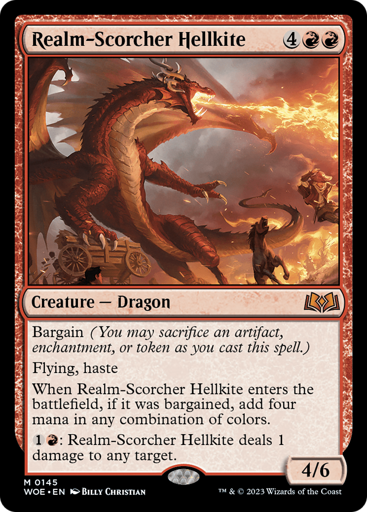 Realm-Scorcher Hellkite [Wilds of Eldraine] | GnG Games