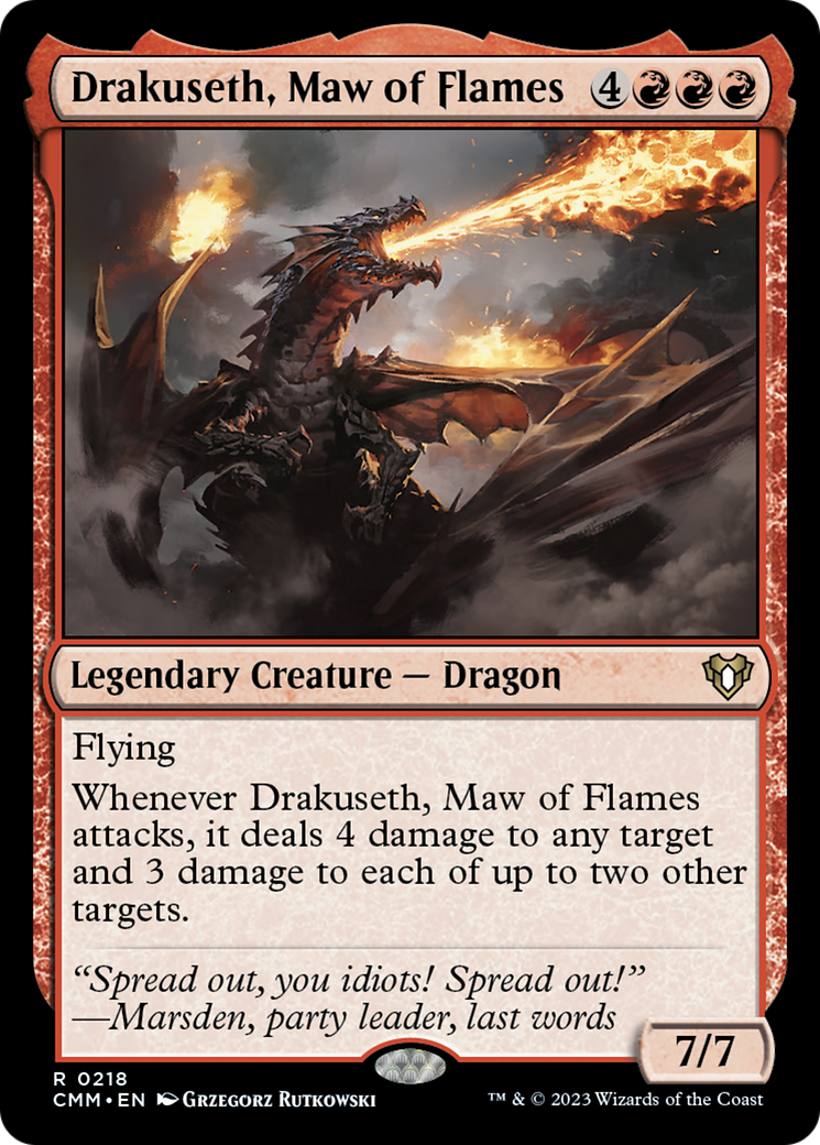 Drakuseth, Maw of Flames [Commander Masters] | GnG Games