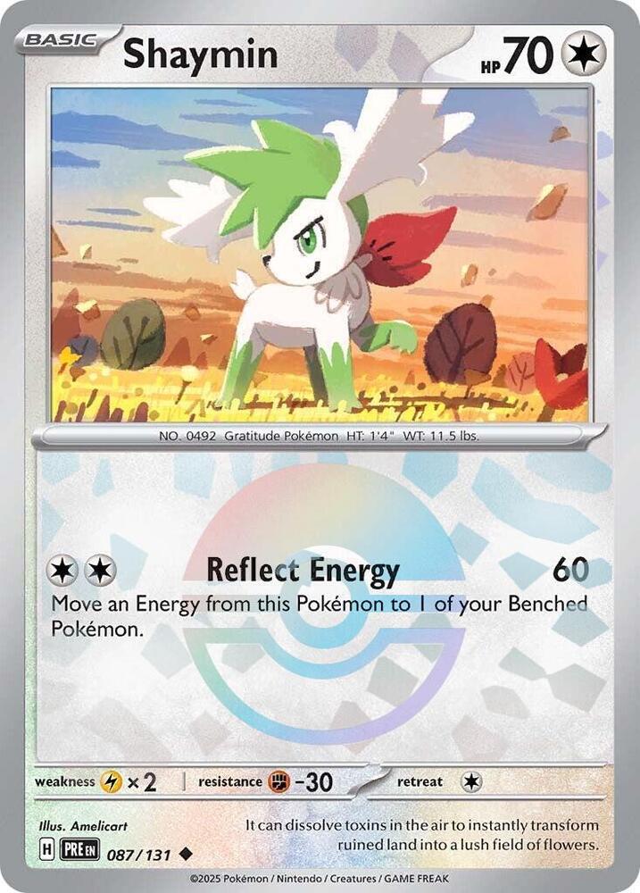 Shaymin (087/131) (Poke Ball Pattern) [Scarlet & Violet: Prismatic Evolutions] | GnG Games