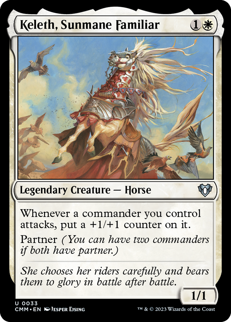 Keleth, Sunmane Familiar [Commander Masters] | GnG Games