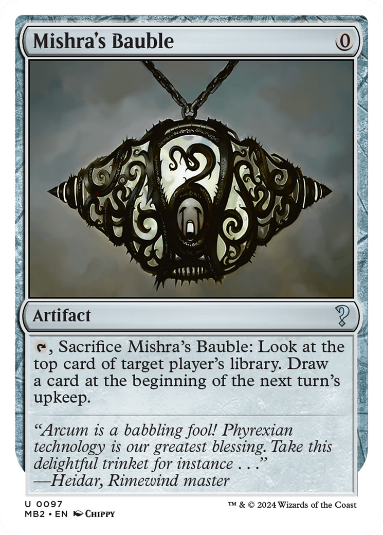 Mishra's Bauble (White Border) [Mystery Booster 2] | GnG Games