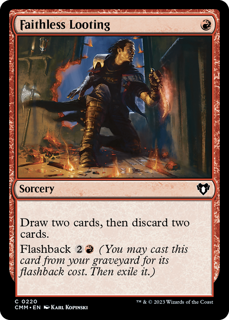 Faithless Looting [Commander Masters] | GnG Games