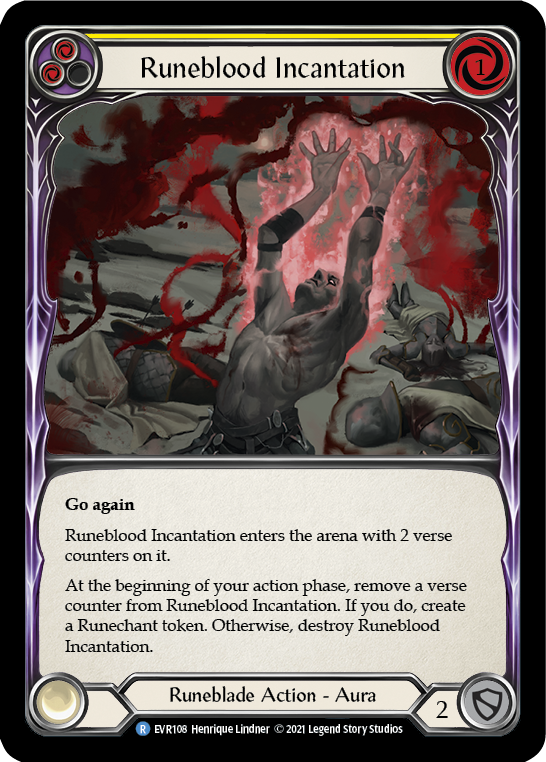 Runeblood Incantation (Yellow) [EVR108] (Everfest)  1st Edition Normal | GnG Games