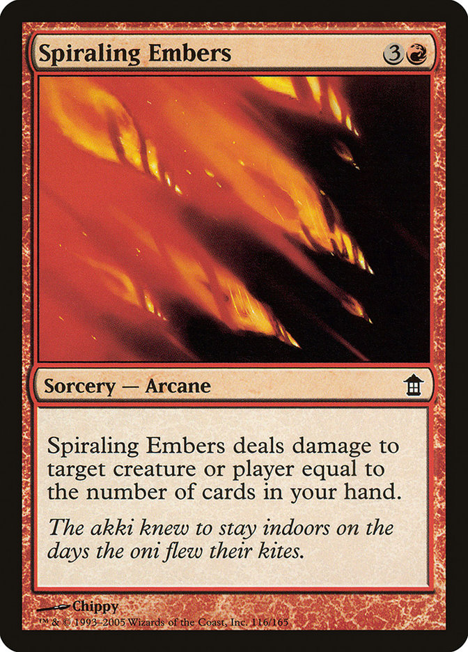 Spiraling Embers [Saviors of Kamigawa] | GnG Games