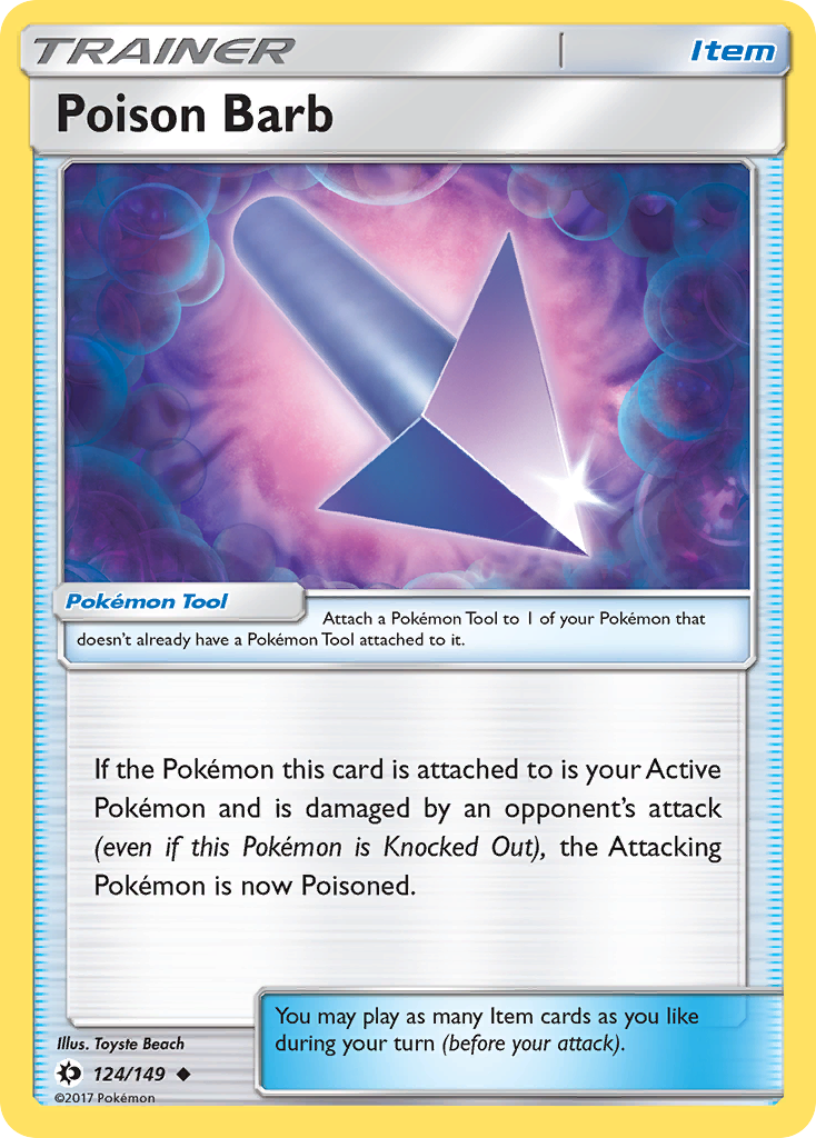 Poison Barb (124/149) [Sun & Moon: Base Set] | GnG Games
