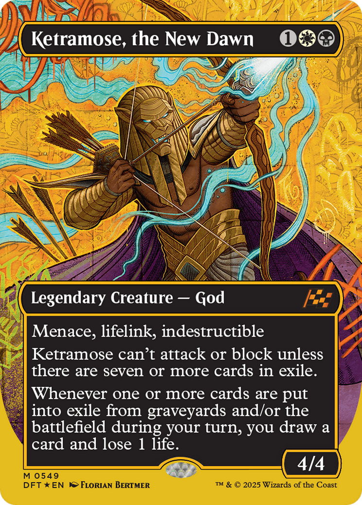 Ketramose, the New Dawn (Borderless) (First-Place Foil) [Aetherdrift] | GnG Games