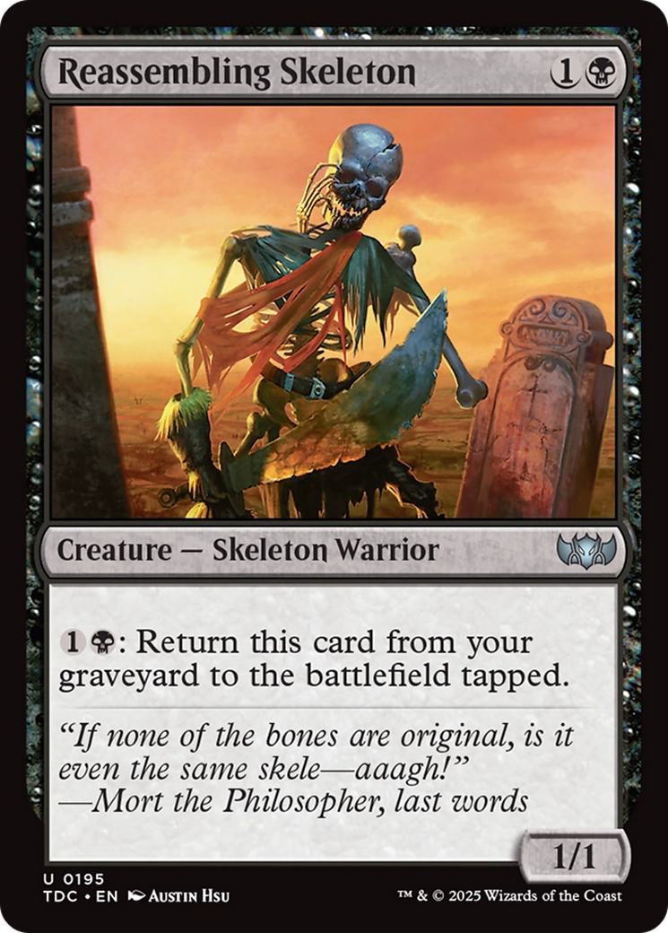 Reassembling Skeleton [Tarkir: Dragonstorm Commander] | GnG Games