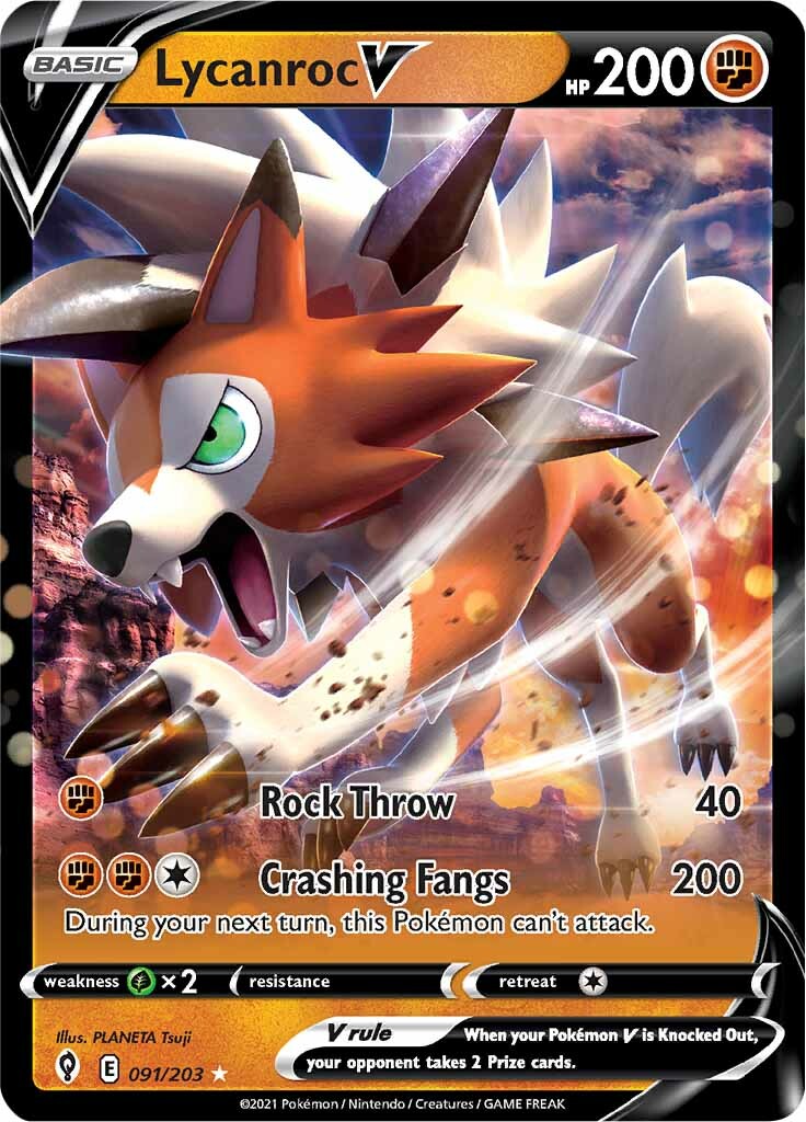 Lycanroc V (091/203) [Sword & Shield: Evolving Skies] | GnG Games