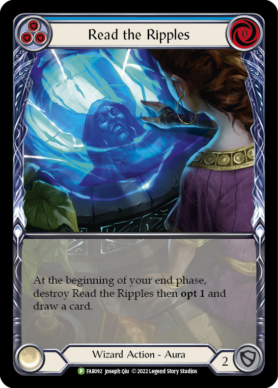 Read the Ripples (Blue) [FAB092] (Promo)  Rainbow Foil | GnG Games