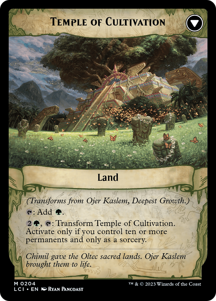 Ojer Kaslem, Deepest Growth // Temple of Cultivation [The Lost Caverns of Ixalan Prerelease Cards] | GnG Games