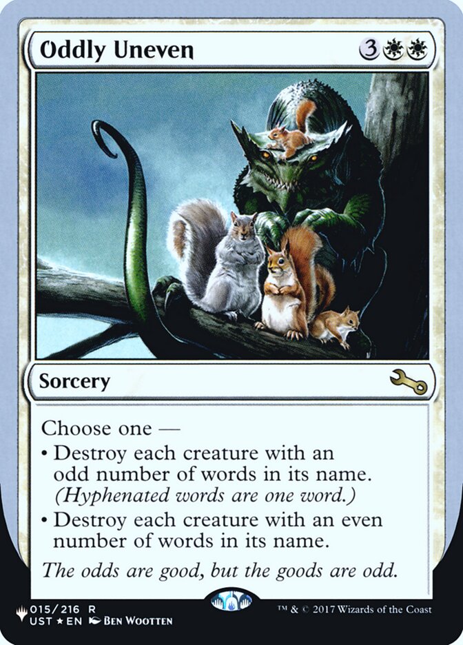 Oddly Uneven (Unfinity Foil Edition) [The List] | GnG Games