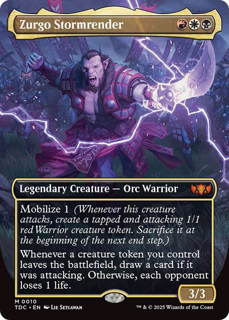 Zurgo Stormrender (Borderless) [Tarkir: Dragonstorm Commander] | GnG Games