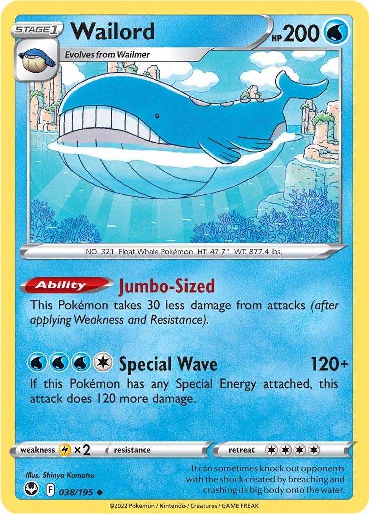 Wailord (038/195) [Sword & Shield: Silver Tempest] | GnG Games