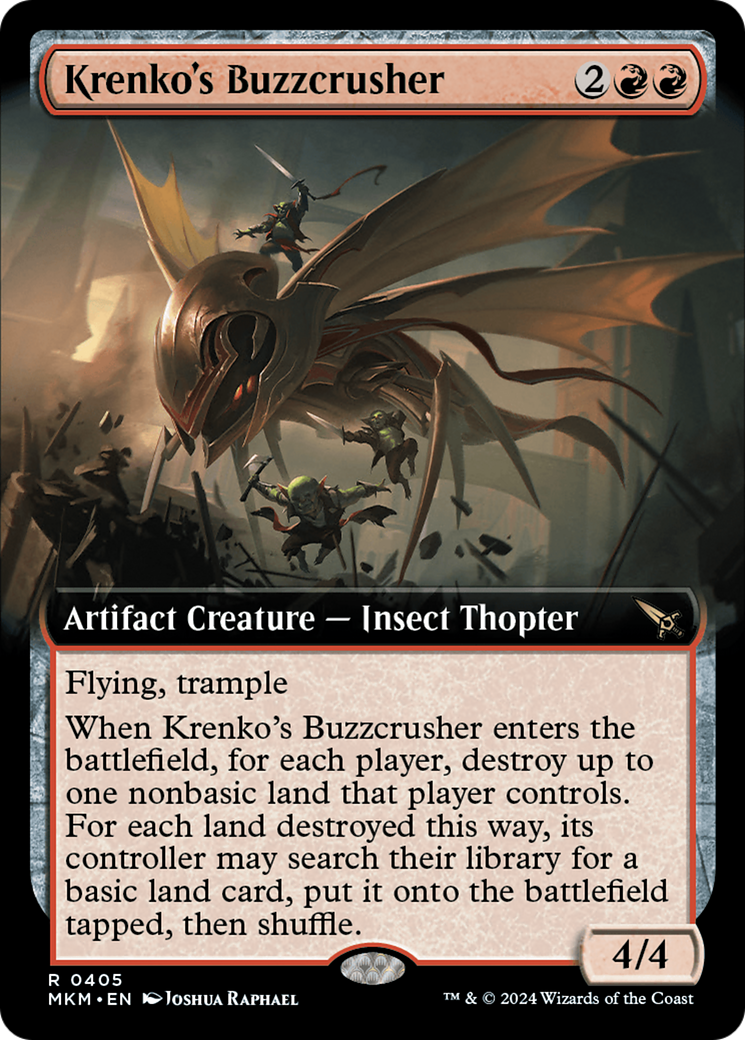 Krenko's Buzzcrusher (Extended Art) [Murders at Karlov Manor] | GnG Games