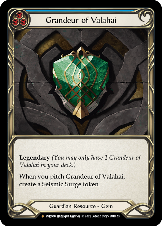 Grandeur of Valahai [EVR000] (Everfest)  1st Edition Cold Foil | GnG Games