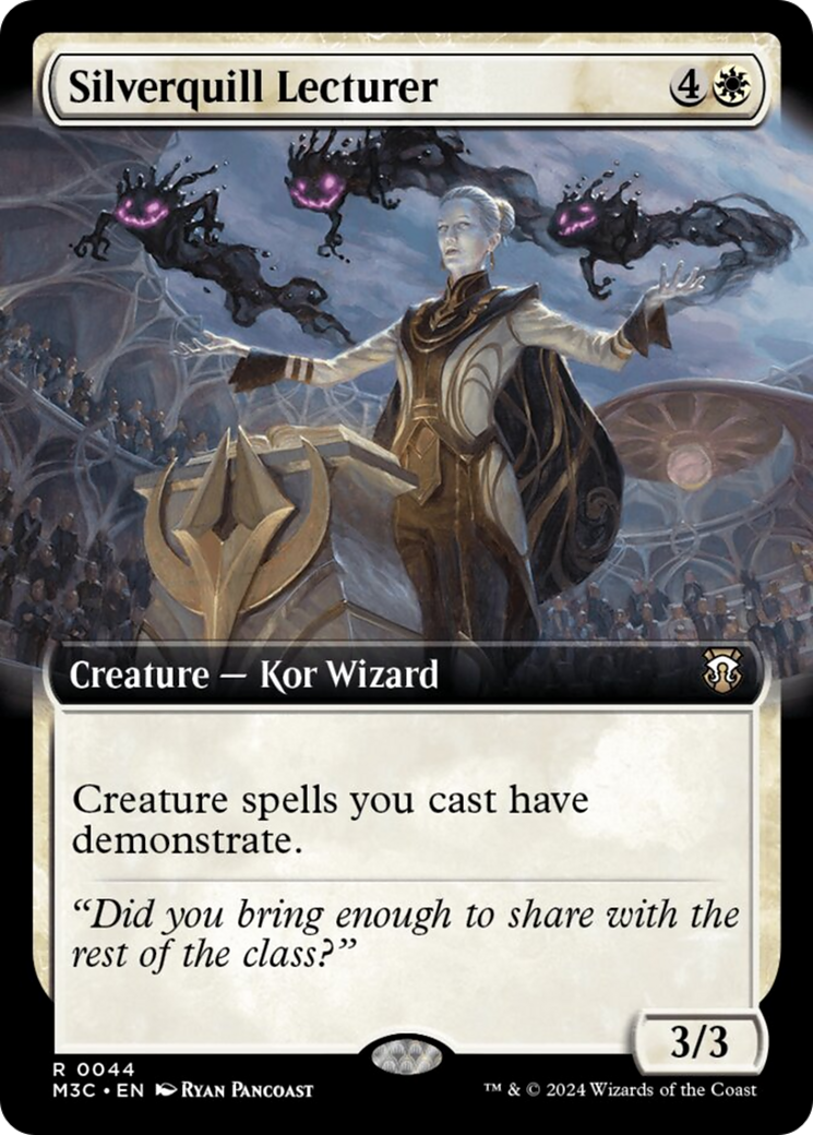 Silverquill Lecturer (Extended Art) (Ripple Foil) [Modern Horizons 3 Commander] | GnG Games